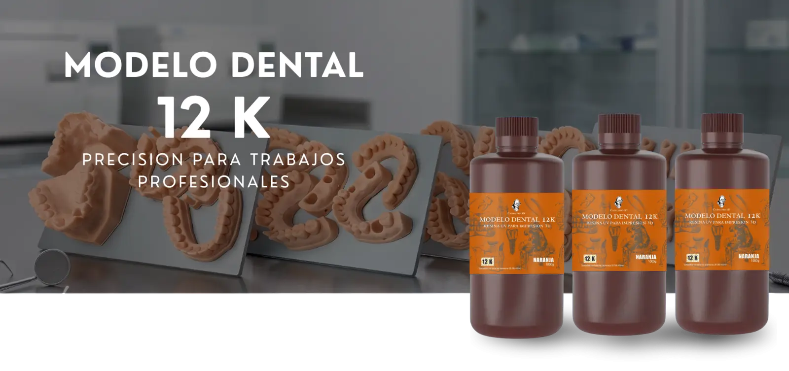 Caballero 3D Modelo Dental 12K